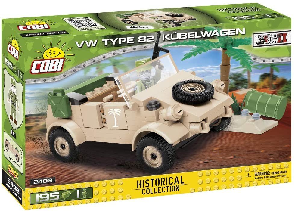 Cobi 2402 - Konstruktionsspielzeug - VW Type 82 Kubelwagen Cobi 2402 - Konstruktionsspielzeug - VW Type 82 Kubelwagen